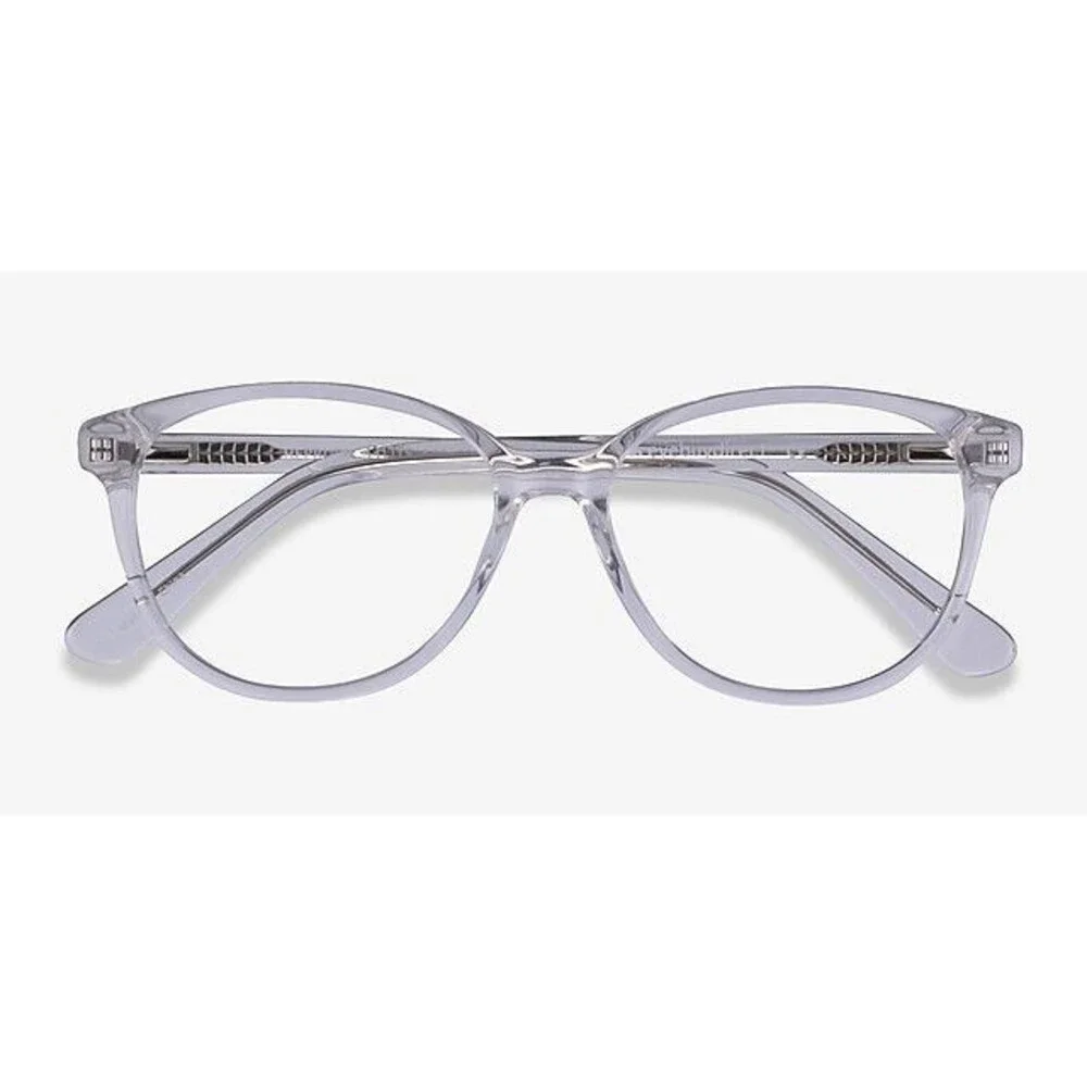 Eyebuydirect Hepburn Clear Cat Eye Eyeglasses M 55-16-140 Glasses No Prescriptio